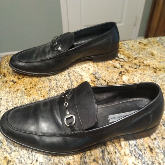 GR by Gordon Rush Horsebit Loafers Black Leather 68721 Channing Men’s Sz 12 main image 4